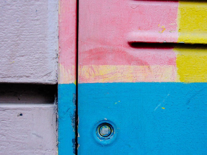 Full frame shot of multi colored wall