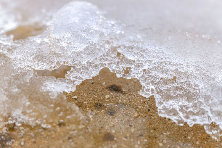 Close-up of water at beach