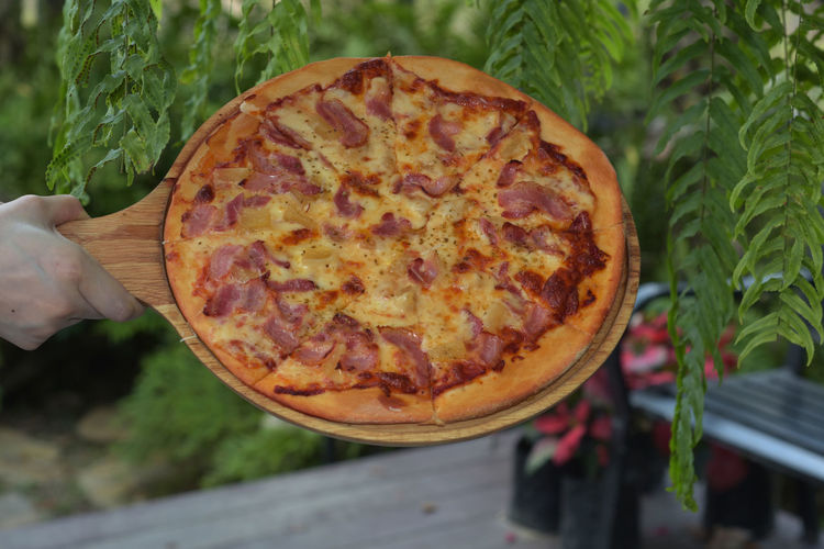 Close-up of pizza