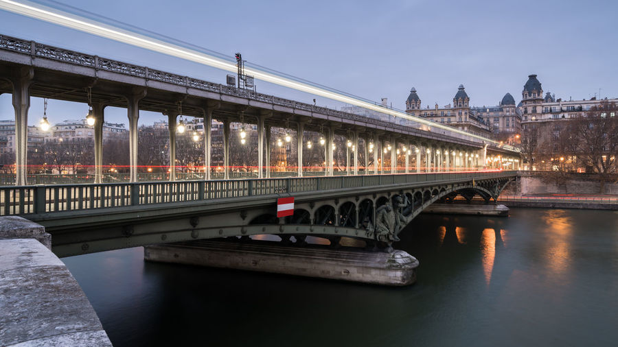 Bridge over river in city