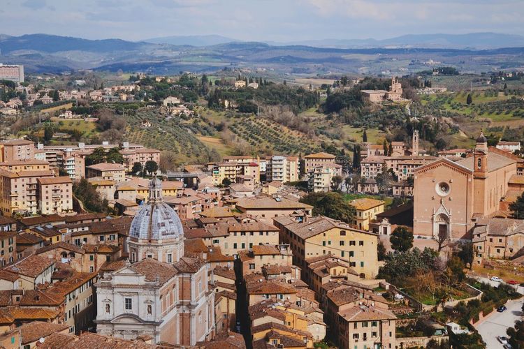 High angle view of santa maria in provenzano 