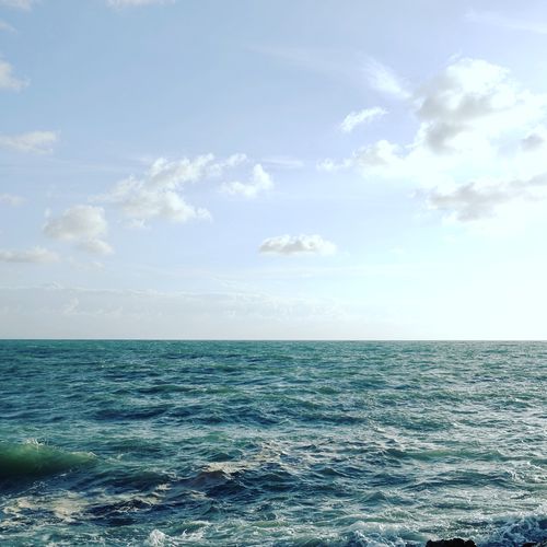 Scenic view of sea against sky