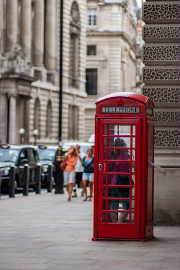 Telephone booth in london