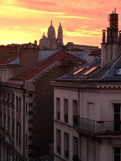 View of cathedral against sky during sunset