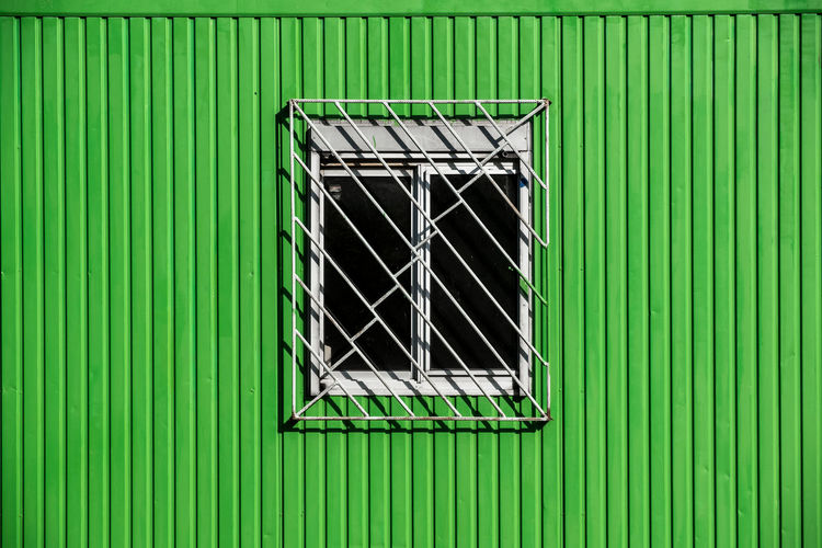 Window on a green building