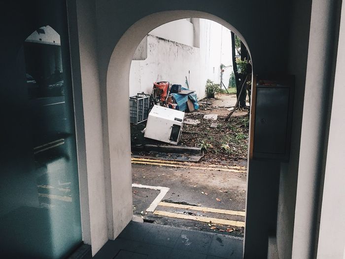 People working at window