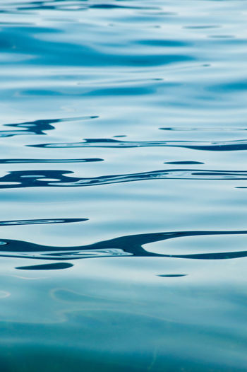Waves on a lake water surface