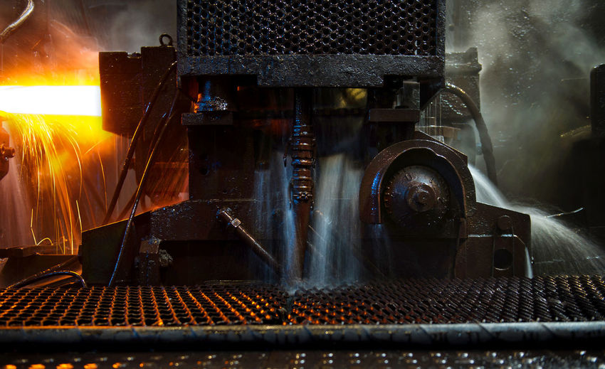 Metallic machinery in metal industry
