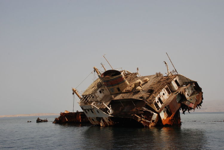 Wreck of the loullia, tiran, egypt