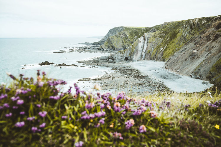Rugged cornish coast