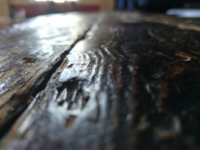 Close-up of wood on table
