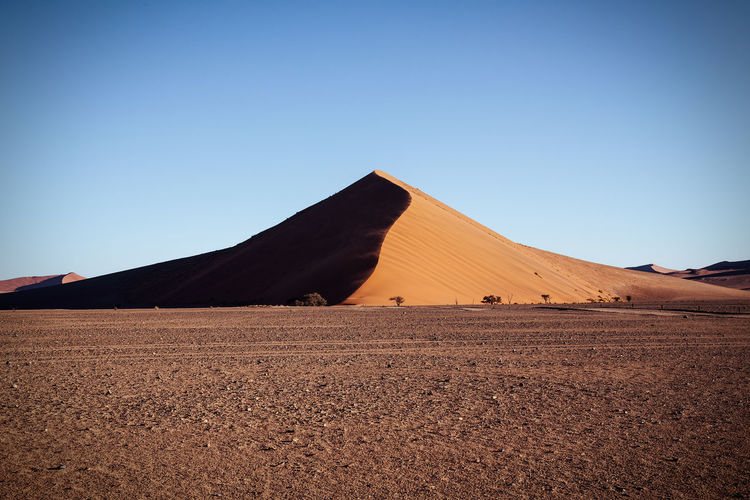 Scenic view of sand dune namib desert