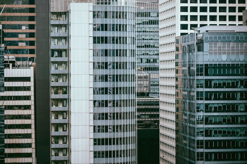 Residential buildings in city