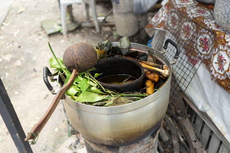 Thai pot medicine made from various herbs boiled together believed to be able to cure many diseases.