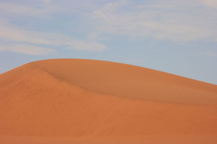 Perfect sand dunes patterns and landscape namib-naukluft national park, namibia.