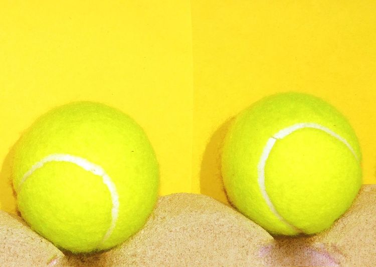 Close-up of yellow balls ball