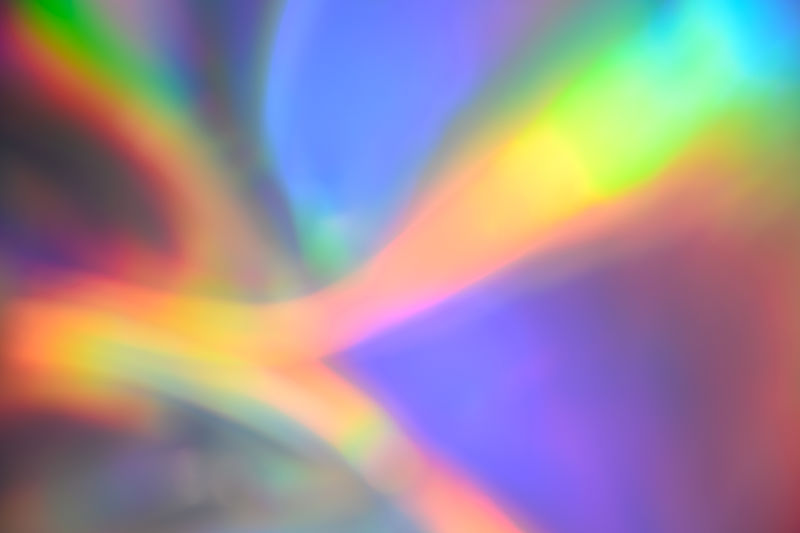 Defocused image of rainbow