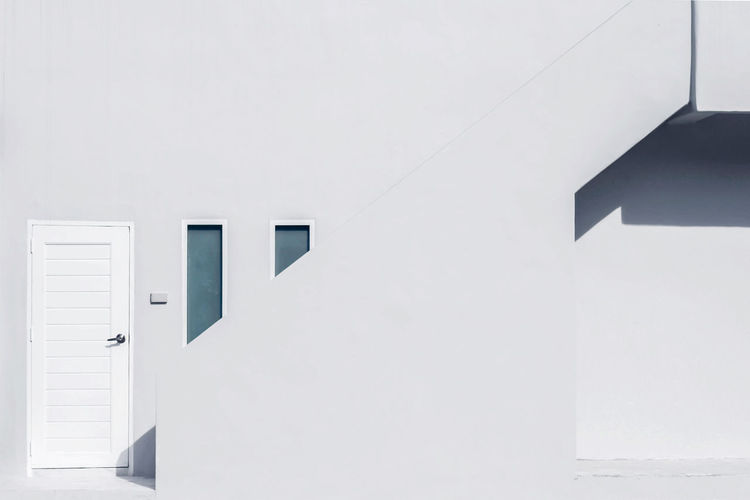 WHITE WALL AND BUILDING