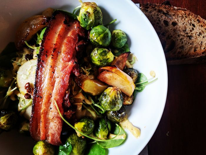 High angle view of salad in plate