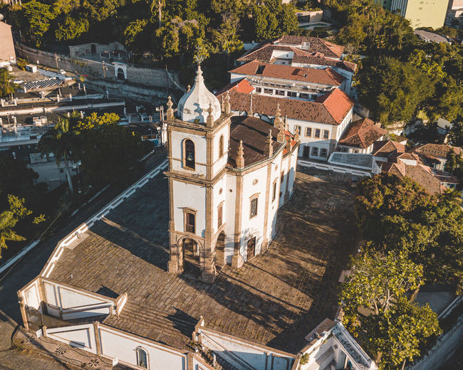 Drone view of church