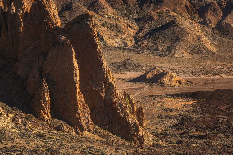 Rock formations in desert
