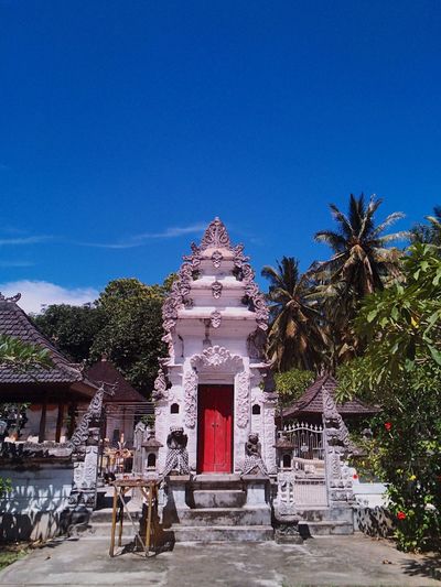 Built structure against blue sky