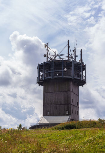Radio tower on the schneekopf, this is a mountain in thuringia