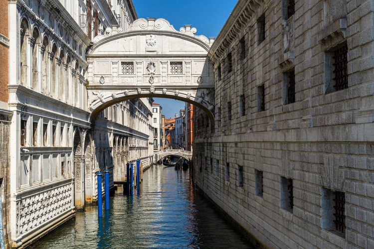 The bridge of sighs in venice, italy