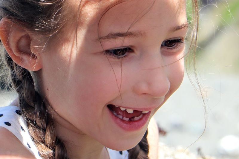 Close-up of young woman