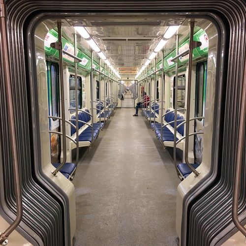Interior of train
