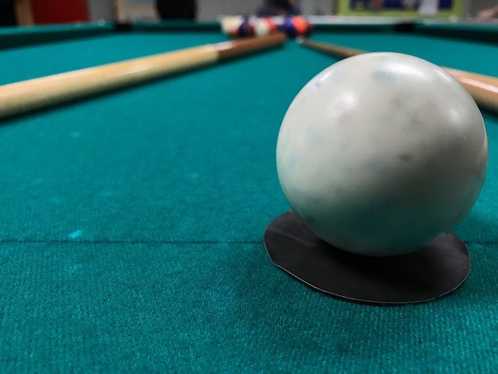 Close-up of ball on table