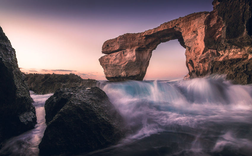 Rock formations at seaside