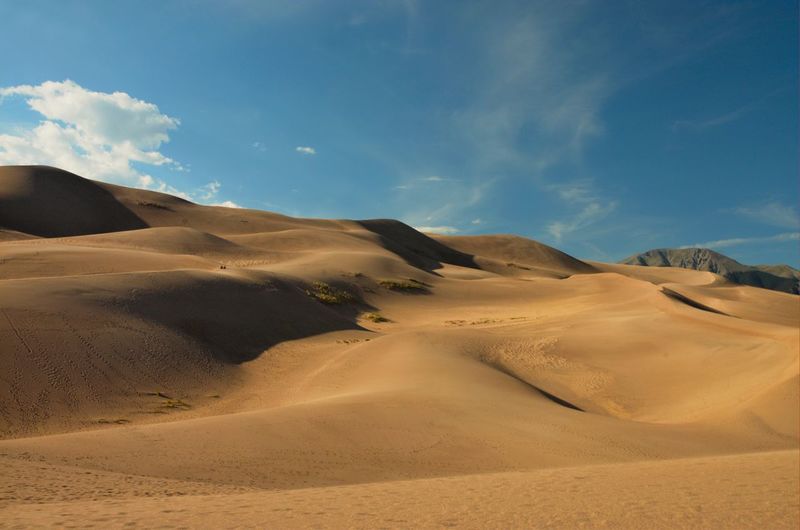 Sand dunes against sky at great sand dunes national park