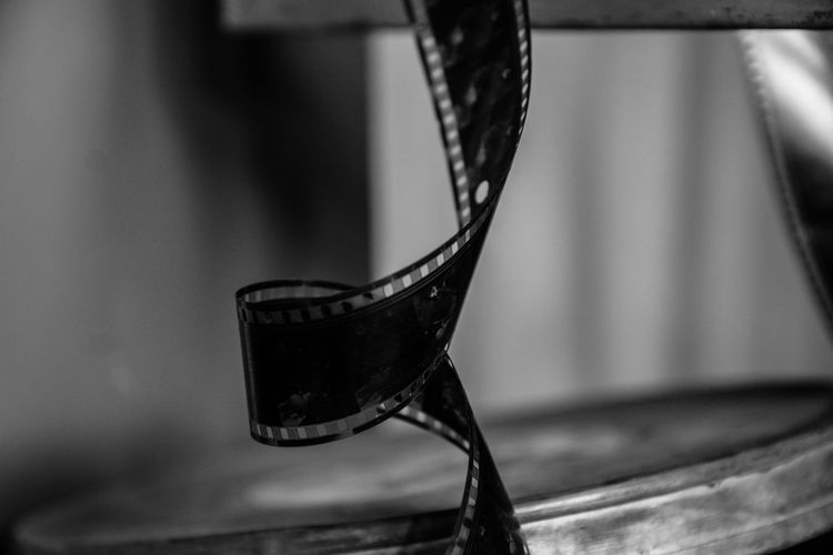 Close-up of 35mm film