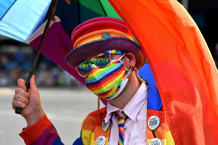 Portrait man lgbt gay streetartist 