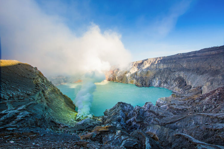  the ijen volcano complex is a group of stratovolcanoes of east java, indonesia