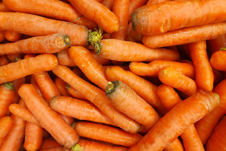 Full frame shot of carrots