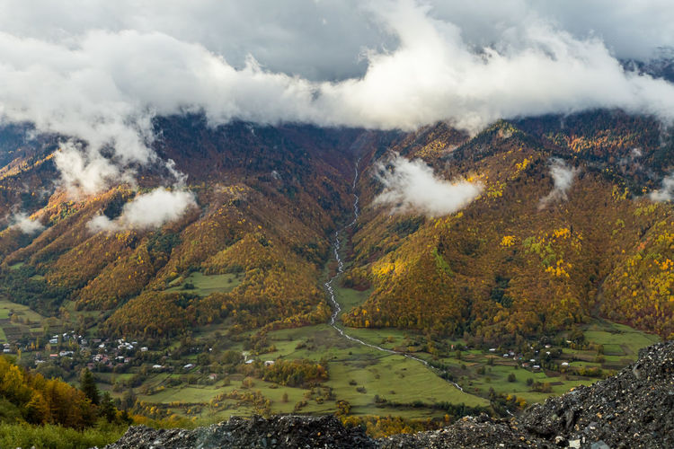 Scenic view of landscape against sky