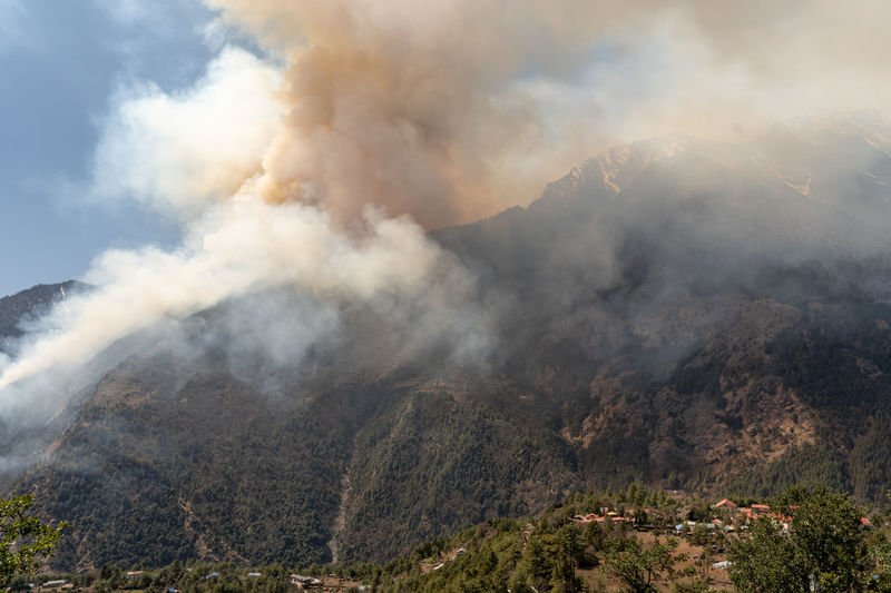 The smoke from
