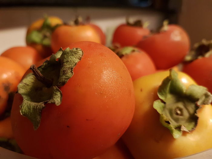 Close-up of tomatoes in plate