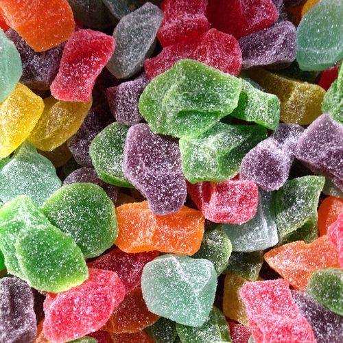 Full frame shot of colorful sugared candies