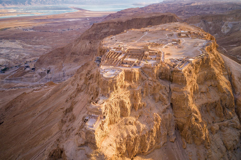 Masada. the ancient fortification in the southern district of israel. 