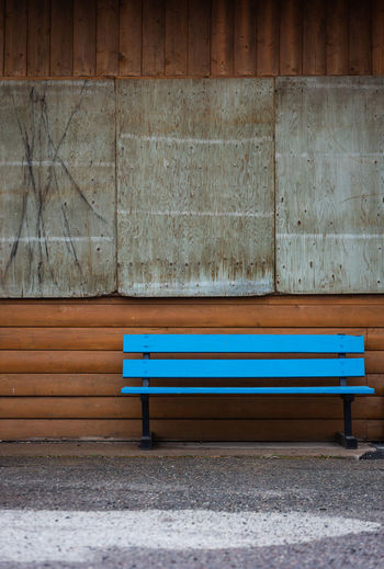 Blue bench 