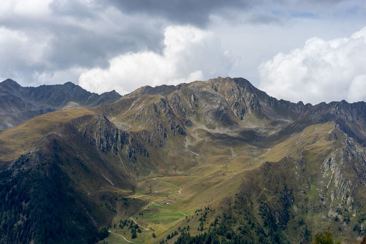 Mountain peaks in gsieser tal/val casies-welsberg/monguelfo-taisten/tesido - südtirol - south tyrol