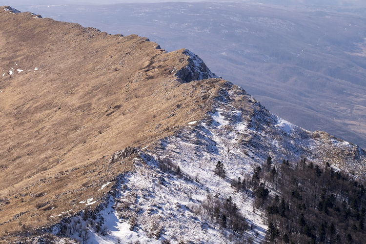 Aerial view of rtanj mountain