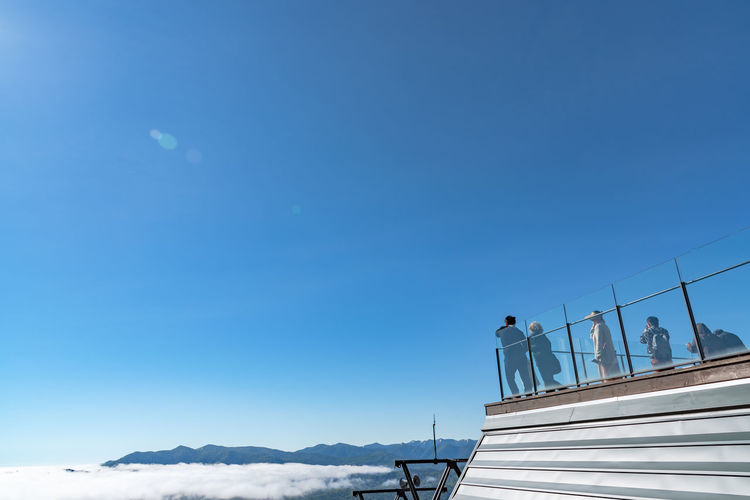 Unkai terrace panorama sea of clouds. tomamu hoshino resort. shimukappu village, hokkaido, japan