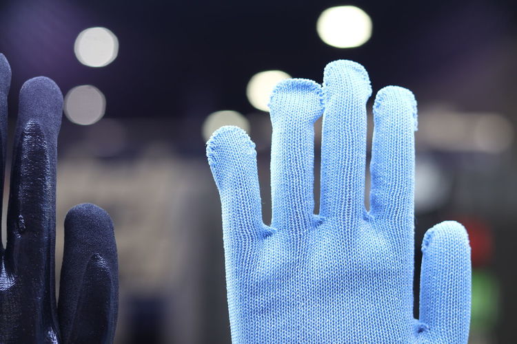 Close-up of gloves