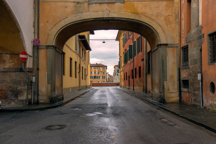 A street in the city of pisa in tuscany