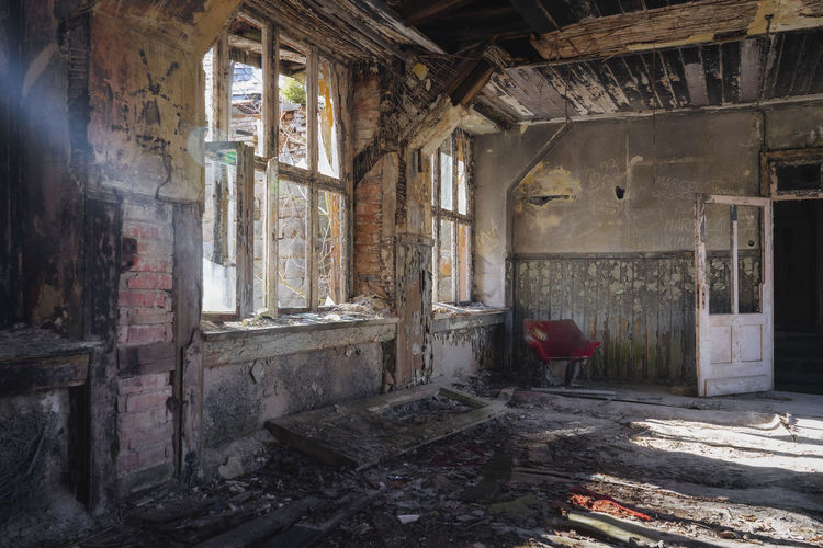 Interior of abandoned building / lost place 