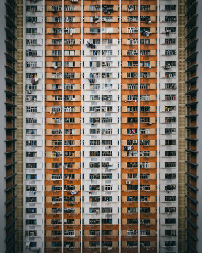 Full frame shot of residential buildings